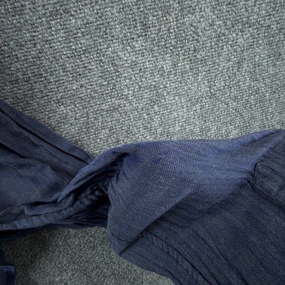 Eton CHELSEA Soft Dark Blue Medium Slim Long Sleeve Button Up Shirt Men Cotton - Picture 16 of 16